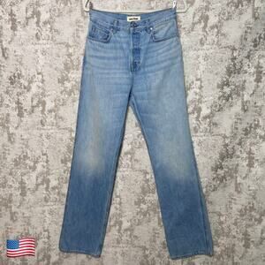 GRLFRND The Graham High Rise Relaxed Straight Leg Jeans in York Blvd
